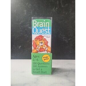 Brain Quest Ages 5-6 Kindergarten Set of Cards 300 Questions Answers 3rd Edition